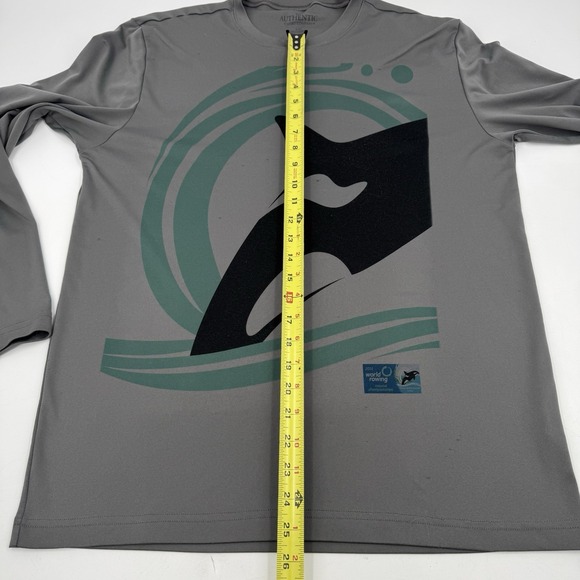 World Rowing Championships 2018 Long Sleeve Gray Shirt SIZE Large - Picture 3 of 13